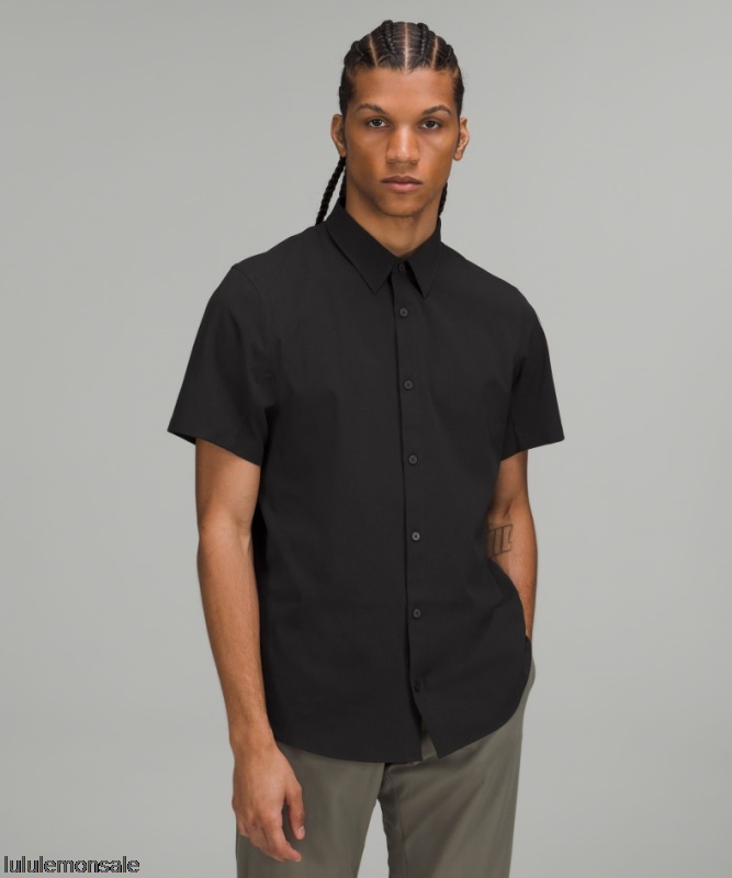 Lululemon Verkauf DELULU622 | Lululemon Deutschland Black Airing Easy Kurzarmshirt Ventlight Mesh